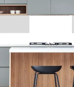 Crédence cuisine Alu BLANCHE BRILLANT à coller 100 cm x 20 cm Ma Nouvelle Décoration