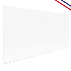 Crédence cuisine en aluminium - essentiel blanc - 300x20 cm (en 3 bandeaux)