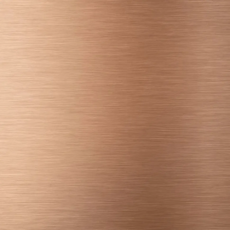 Crédence cuisine en aluminium - effet industriel cuivre - 240x50 cm (en 2 bandeaux)