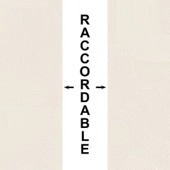 Crédence cuisine en aluminium - motif sable beige - 360x50 cm (en 3 bandeaux)