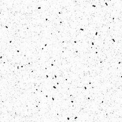 Crédence cuisine en aluminium - motif terrazzo blanc et noir - 300x20 cm (en 3 bandeaux)