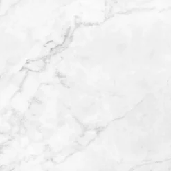 Crédence cuisine en aluminium - marbre blanc - 300x20 cm (en 3 bandeaux)