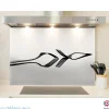 Crédence cuisine fond de hotte Couverts 3 - Alu composite - L 90 cm x H 70 cm - MaCrédenceDéco