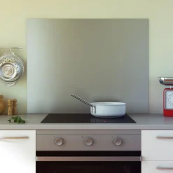 Crédence cuisine fond de hotte Inox - l 60 x H 70 cm