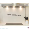 Crédence cuisine fond de hotte Cuisinier, c'est donner une saveur à l'amour 1 - Alu composite - L 70 cm x H 60 cm - MaCrédenceDéco