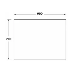 Crédence cuisine fond de hotte verre Premium - Doré l 90 x H 70 cm