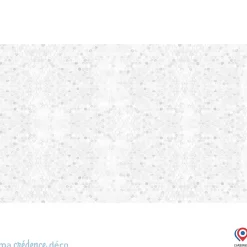 Crédence cuisine fond de hotte carrelage et cercles - Alu composite - L 60 cm x H 45 cm - MaCrédenceDéco