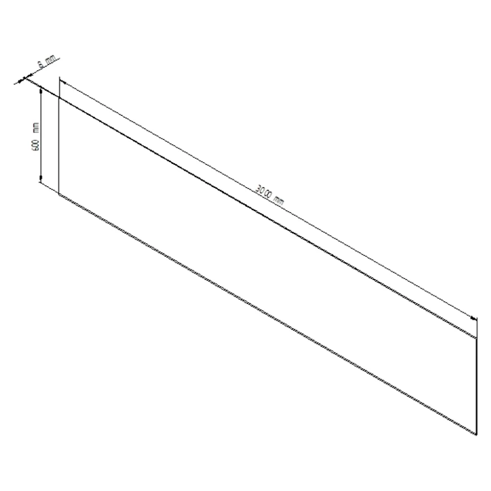 Crédence de cuisine aspect bois grège GoodHome Kala l. 300 cm x H. 60 cm x Ep. 8 mm