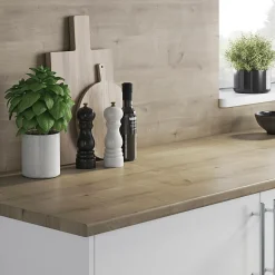 Crédence de cuisine aspect bois brut GoodHome l. 200 x 60 cm x Ép. 8 mm