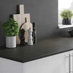 Crédence de cuisine aspect ardoise GoodHome Algiata l. 300 cm x H. 60 cm x Ep. 8 mm