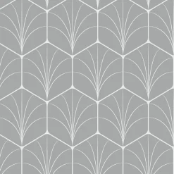 Crédence de cuisine auto-adhésive Caméléo motif oasis gris clair l. 200 cm x H. 40 cm x ép. 0,2 mm