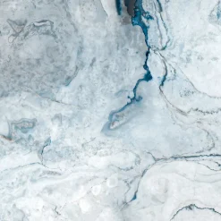 Crédence de cuisine effet marbre bleu lagon IDPanneaux L. 255 x H. 60 cm