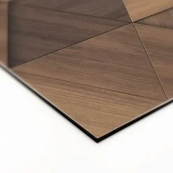 Crédence de cuisine effet noyer IDPanneaux L. 300 x H. 60 cm