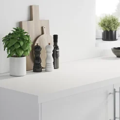 Crédence de cuisine noir mat et blanc mat GoodHome Berberis l. 200 cm x H. 60 cm x Ep. 3 mm