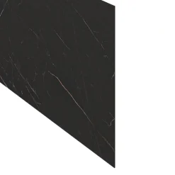 Crédence de cuisine réversible 1 face aspect marbre noir / 1 face noir mat GoodHome Nepeta L.300 x l.60 x Ép.3 mm