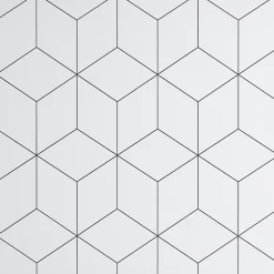 Crédence de cuisine réversible GoodHome décor géométrique blanc l. 180 cm x H. 60 cm x Ep. 3 mm