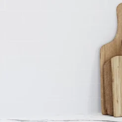 Crédence de cuisine réversible GoodHome décor métro blanc l. 200 cm x H. 60 cm x Ep. 3 mm