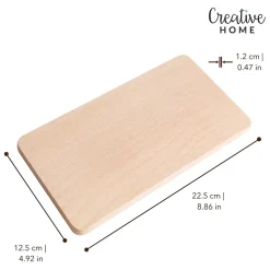 Creative Home Lot 10 Planches À Découper Bois 22,5 x 12,5 x 1,2 cm - Cuisine