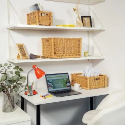 Creative Home Lot de 3 Panier De Rangement En Osier 40 x 30 x 16 cm - Petit Panier Tressé Pour Salle De Bain Cuisine Maison