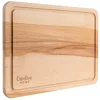 Creative Home Planche a Decouper Bois - 30,5 x 22,5 cm - avec Rainure pour le Jus - Bois de Hêtre Naturel - Double Face