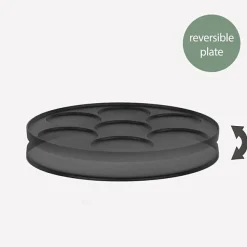 Crepiere Electrique HKoeNIG - KREP56 - Plaque réversible amovible - Surface de cuisson 33 cm - 1500W - Noir/Acier