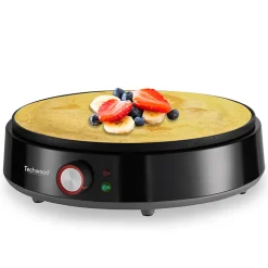 Crêpière - Techwood TCP-176 - Anti adhésif ILAG - 30 cm - Puissance : 1200W