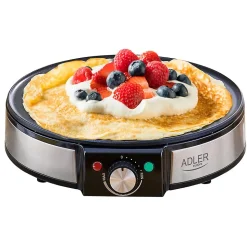 Crêpière ADLER AD 3058 - Diamètre plaque chauffante 30 cm - Puissance maximale 1600W, Contrôle de température en douceur