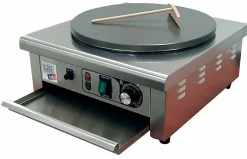 Crêpière Electrique 1 Plaque en Fonte Adhésive 400 mm - L2G
