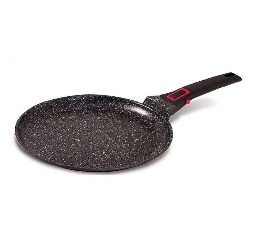 Crêpière en fonte d'aluminium 28cm Baumalu 383608 granit pro