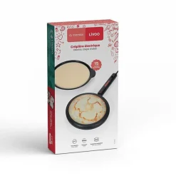 Crêpière électrique 600w 20cm noir Livoo DOP258CO livoo x marmiton