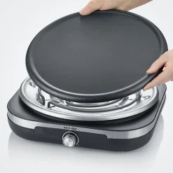 Crêpière XXL - SEVERIN - CM2199 - 1500 W - Diamètre 38 cm - Inox / Noir