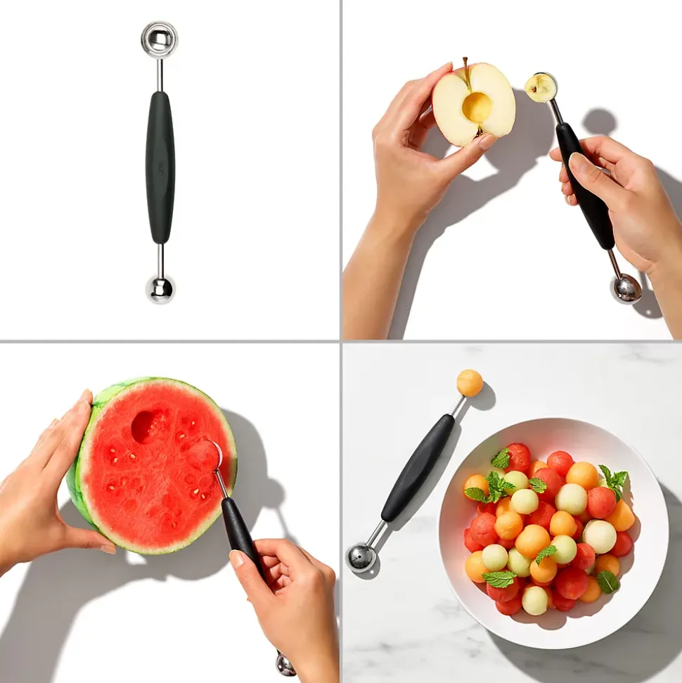 Cuillère pomme Parisienne double noir