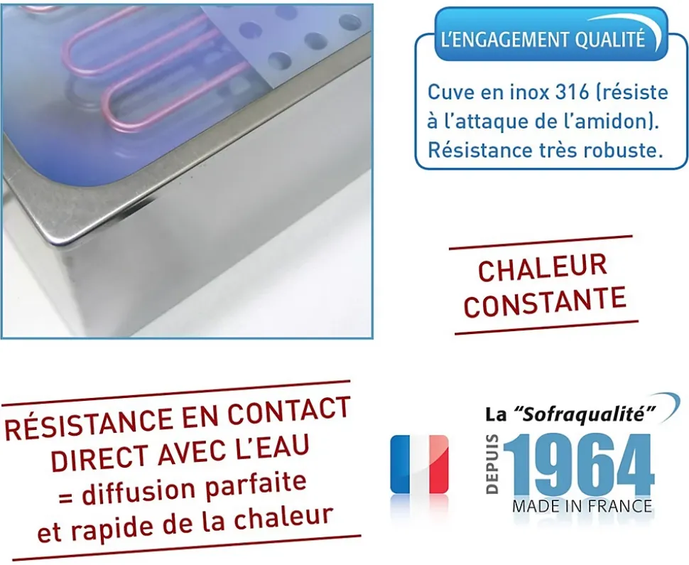 Cuiseur à Pâtes Professionnel Electrique 8 Paniers GN 1/8 - Sofraca