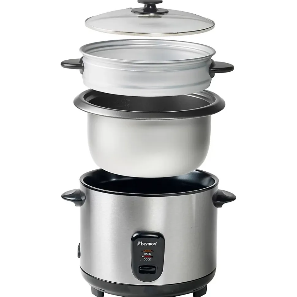 Cuiseur à riz 1.8l 700w avec panier vapeur Bestron ARC180