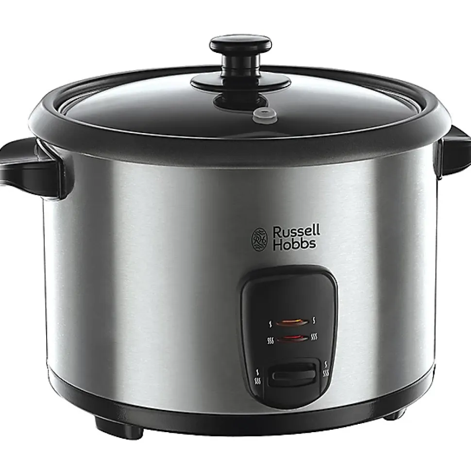Cuiseur a riz - RUSSELL HOBBS - 19750-56 - 700 W - Bol : 3,3 L - Anti-adhésif - Inox