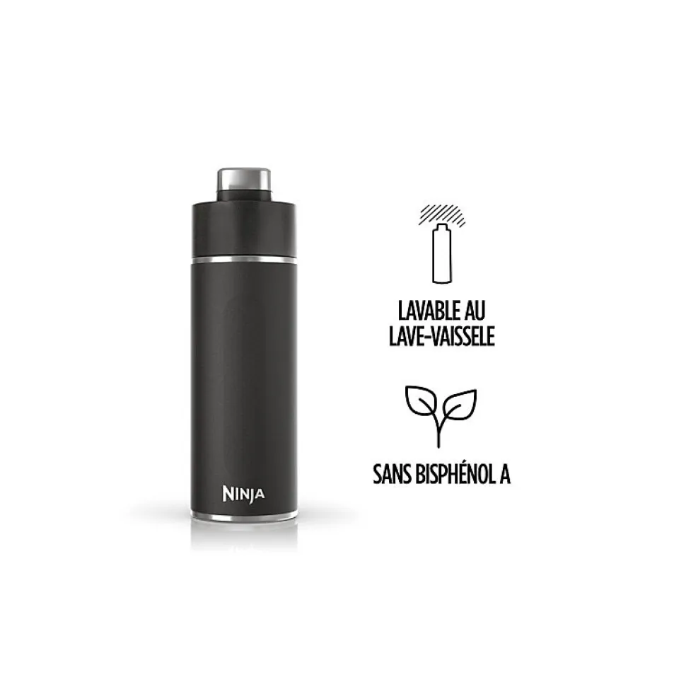 Cuisine art de la table Ninja Gourde isotherme Thirsti noire 530 ml