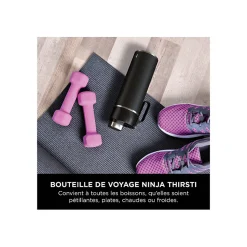 Cuisine art de la table Ninja Gourde isotherme Thirsti noire 530 ml