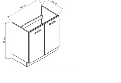 CUISINE COMPLETE ISABEL GRIS CLAIR 2M00 NON MONTEE SANS ELECTROMENAGER 6 MEUBLES