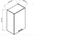 CUISINE COMPLETE ISABEL GRIS CLAIR ANGLE 260X200 NON MONTEE SANS ELECTROMENAGER 9 MEUBLES