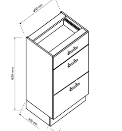 CUISINE COMPLETE OSCAR GRIS 2M60 NON MONTEE SANS ELECTROMENAGER 8 MEUBLES
