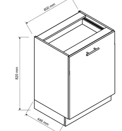 CUISINE COMPLETE OSCAR GRIS 2M60 NON MONTEE SANS ELECTROMENAGER 8 MEUBLES