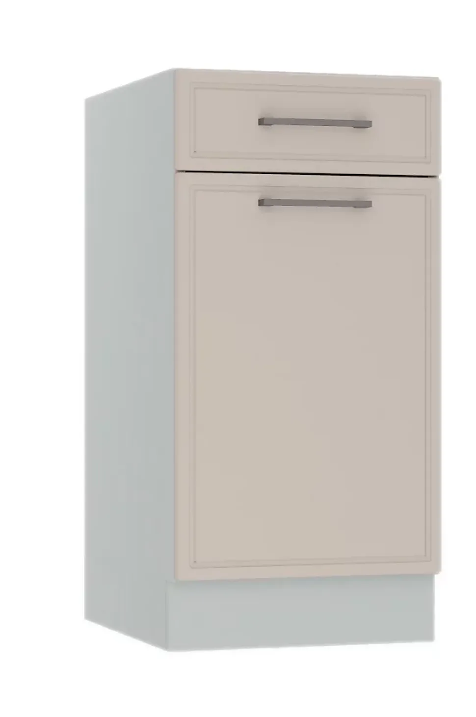 Cuisine complète Bora 8 éléments couleur beige mat avec plan de travail inclus - Longueur 180/240 cm