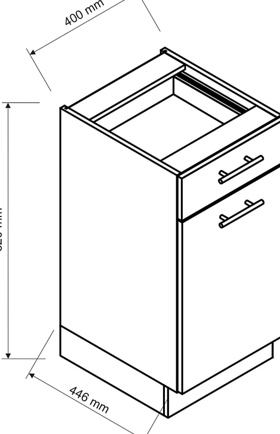 Cuisine complète Bora 8 éléments couleur beige mat avec plan de travail inclus - Longueur 180/240 cm