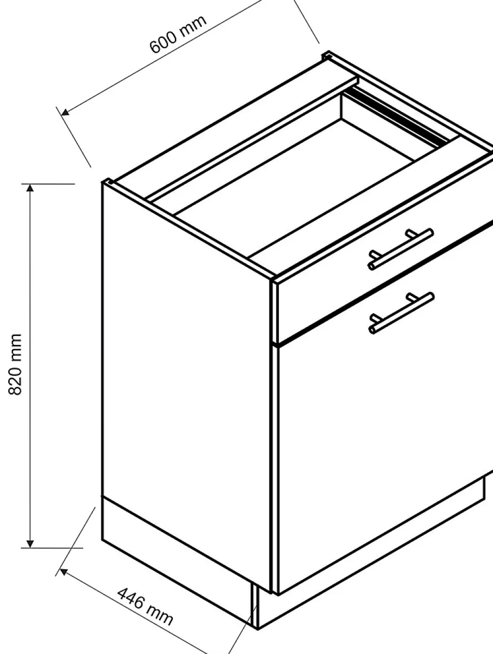 Cuisine complète d'angle ANIA 9 éléments couleur Chêne Artisan, Graphite - Longueur 200/260 cm