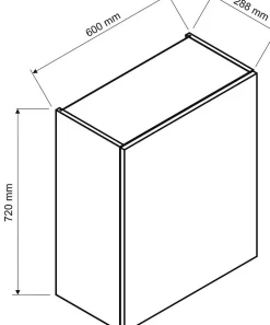 Cuisine complète ISYA 6 éléments couleur Noir/Chêne Artisan - Longueur 200/200 cm