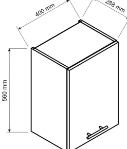 Cuisine complète MILA 8 éléments couleur sonoma avec plan de travail inclus - Longueur 240 cm