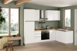 Cuisine complète montée All in Mimosa blanc L. 375 cm avec électroménager