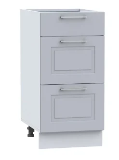 Cuisine complète Nela 8 éléments couleur gris mat - Longueur 260 cm