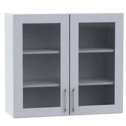 Cuisine complète Nela 8 éléments couleur gris mat - Longueur 260 cm