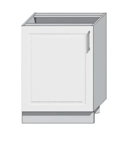 Cuisine complète Nela 8 éléments couleur blanc brillant - Longueur 260 cm